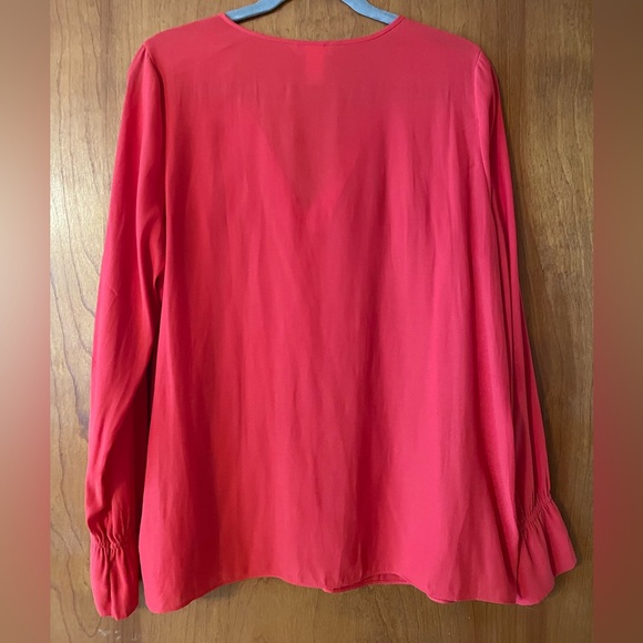 H&M coral blouse - Picture 2 of 3